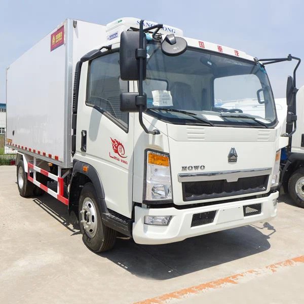 شاحنة الصناعية الصينية الشاحنات المُقفلة بتبريد وتحفظ الحرارة / المركبات المُقفلة المُحفزة