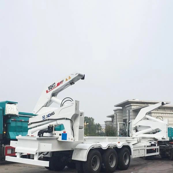 مركبة رافعة رافعة حازمات الحاويات ذات التحميل والتخليص ذاتيًا من شاحنات شوغونغ، بنوع رافعة الجانب بطول 40 قدم